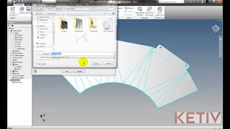 inventor sheet metal export flat part|export face as sheet metal.